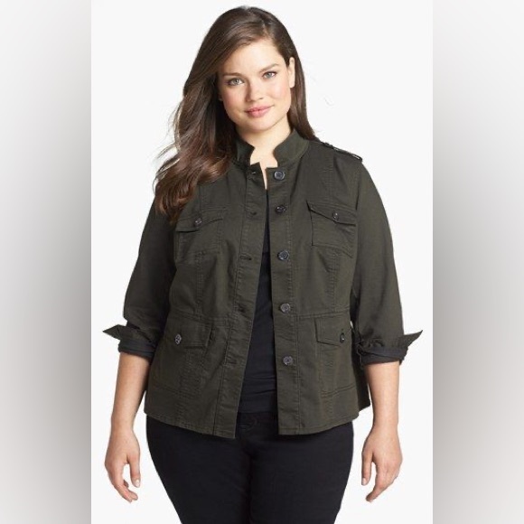 Two by Vince Camuto Military Style Jacket Sz M *NWT* - Picture 1 of 4
